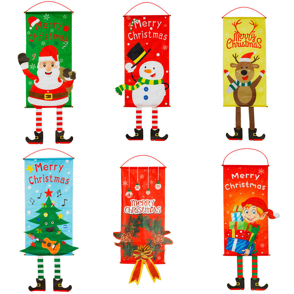 Christmas decorations Christmas couplets curtains