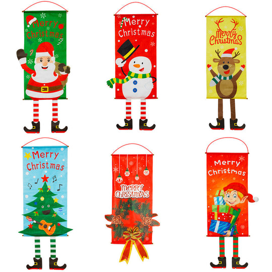 Christmas decorations Christmas couplets curtains