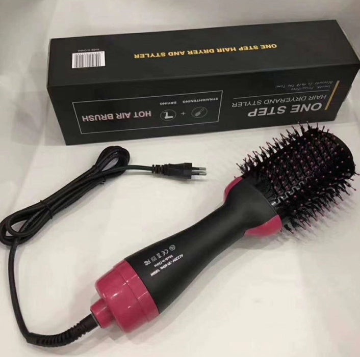 Multifunctional Hot Air Comb Amazon Cross-Border Three-In-One Hair Dryer Curler Straight Hair Comb Styling Comb