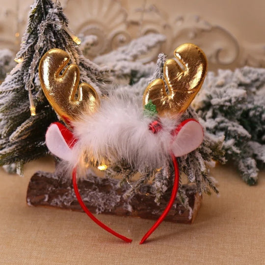 Christmas Decoration Supplies Antlers Bell Head Buckle