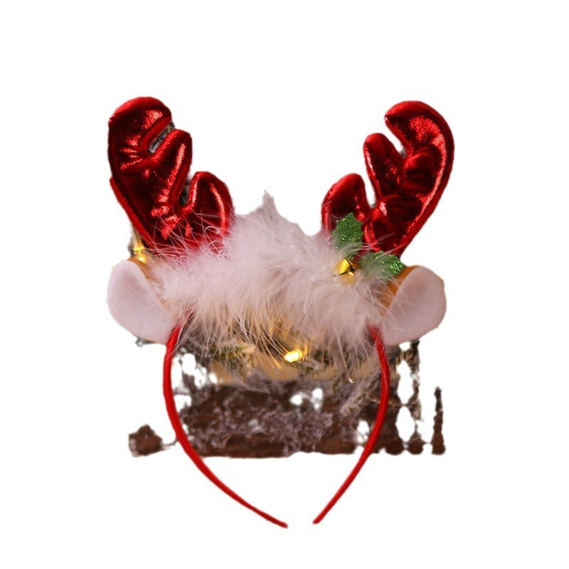 Christmas Decoration Supplies Antlers Bell Head Buckle