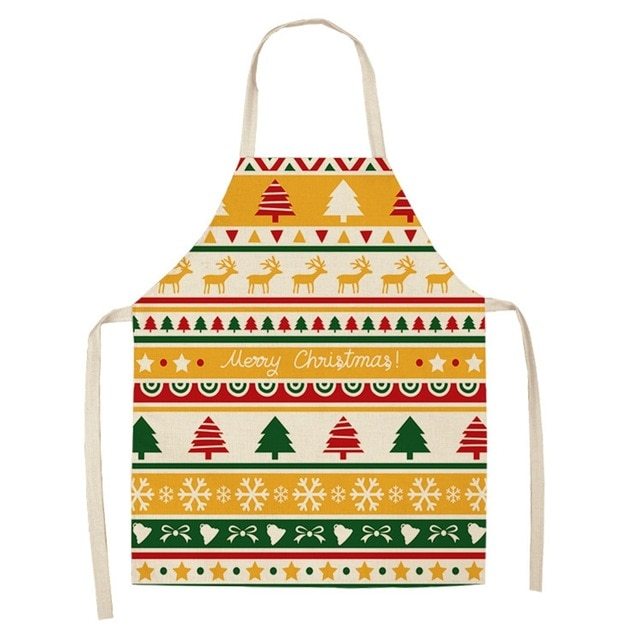 Cotton linen creative Christmas apron