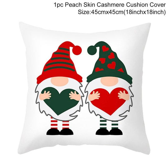 Red Cartoon Letter Series Valentine's Day Pillowcase Peach Skin Sofa Pillowcase