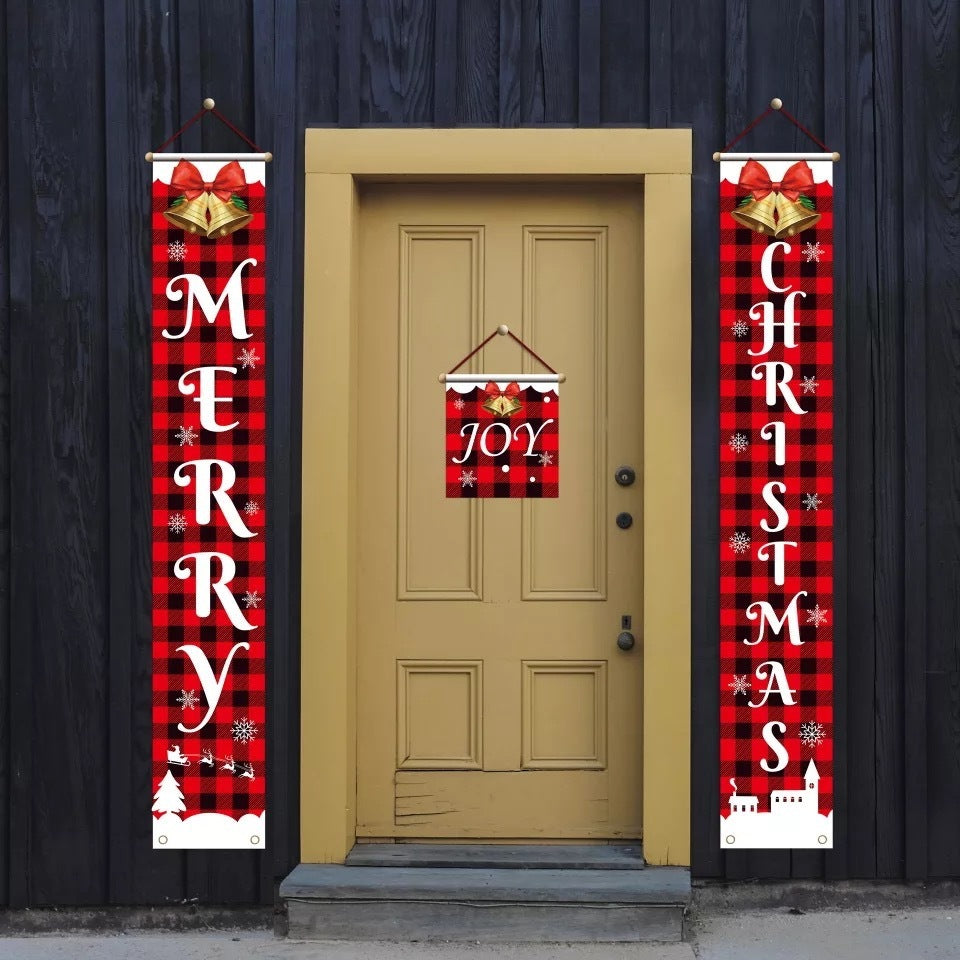 Christmas decorations Christmas couplets curtains