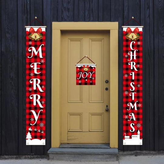 Christmas decorations Christmas couplets curtains