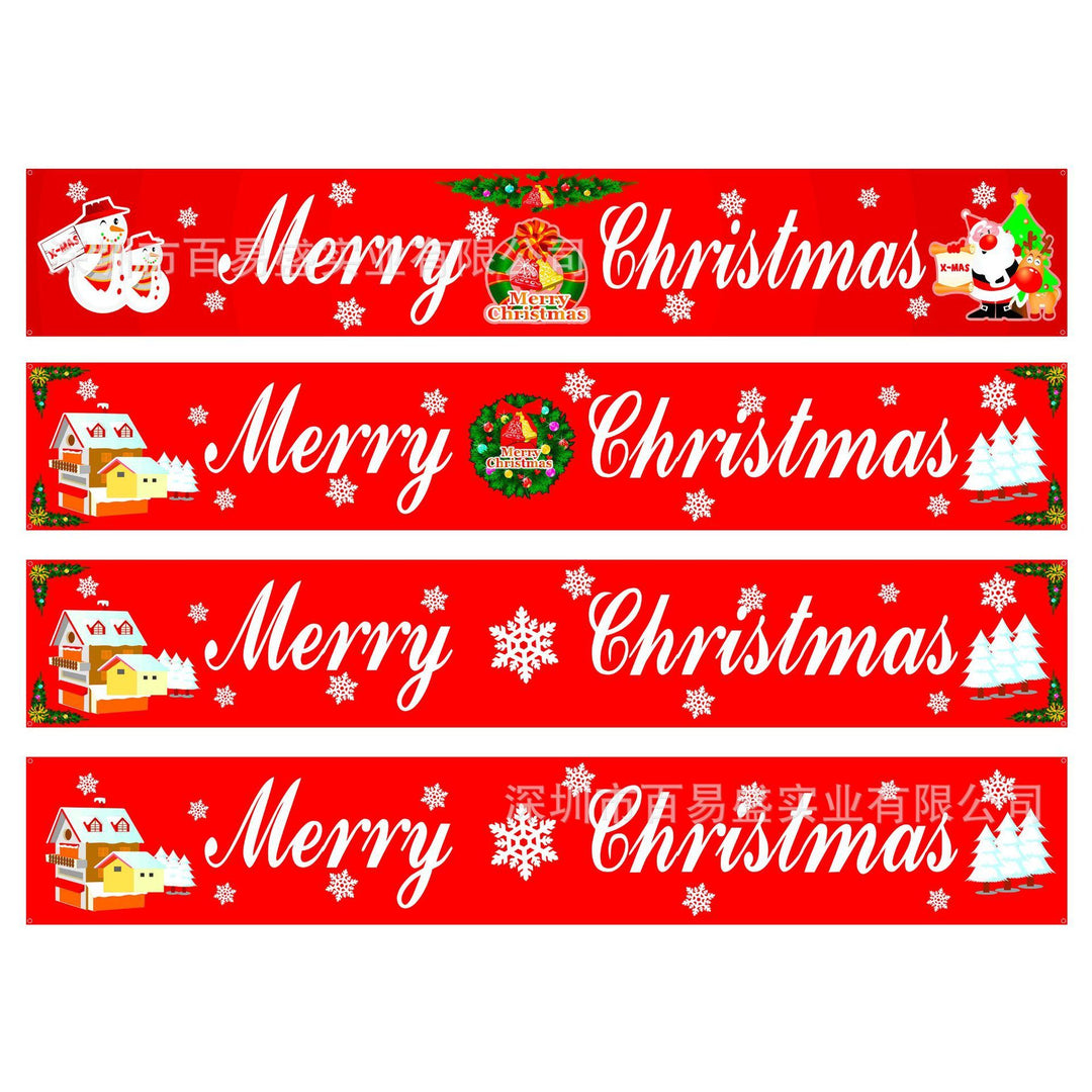 Christmas decorations Christmas couplets curtains