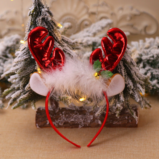 Christmas Decoration Supplies Antlers Bell Head Buckle