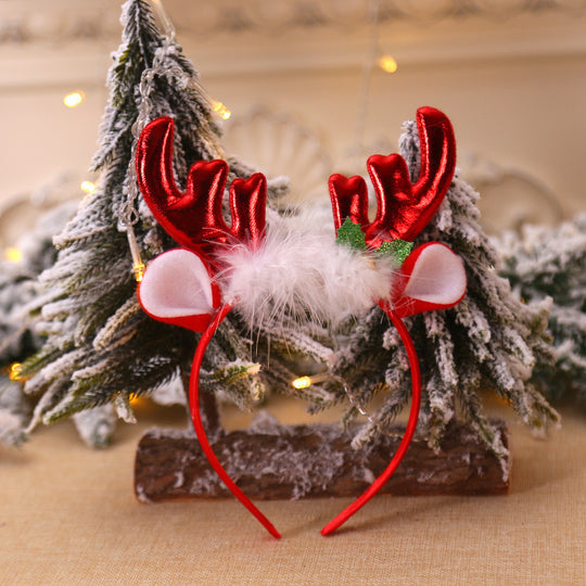 Christmas Decoration Supplies Antlers Bell Head Buckle